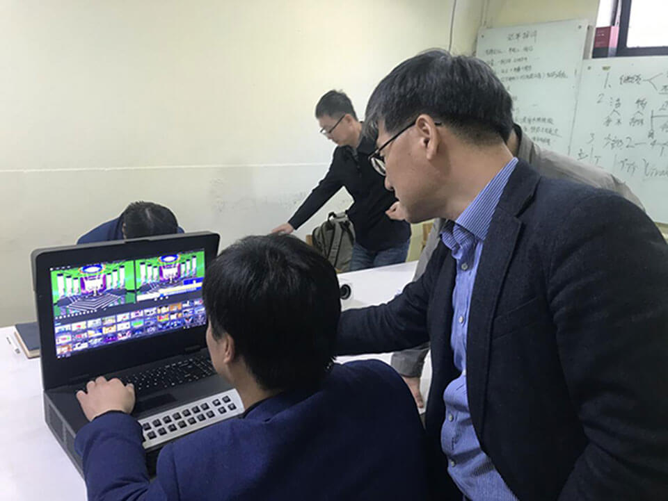韩国总裁参观绣歌软件